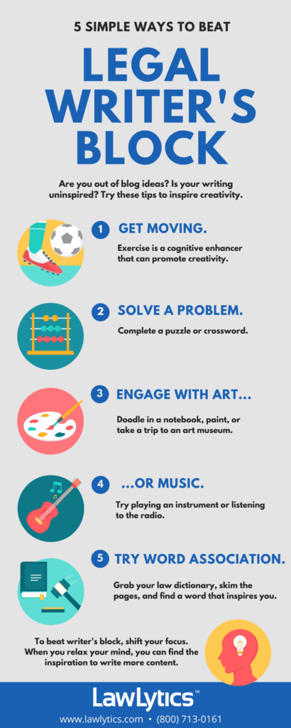beat law firm blogging block