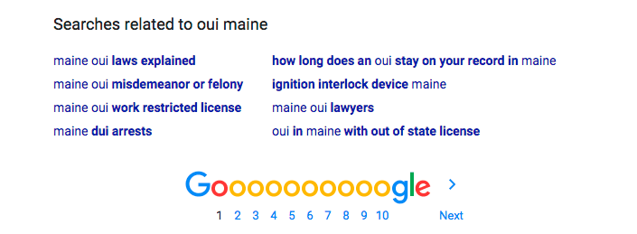 oui maine visitor search